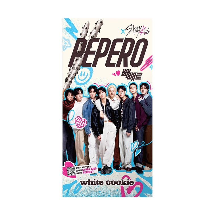 A) Pepero Stray Kids choco blanco con oreo(Lotte) 32g