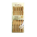 Palillos chino de bambú 10par