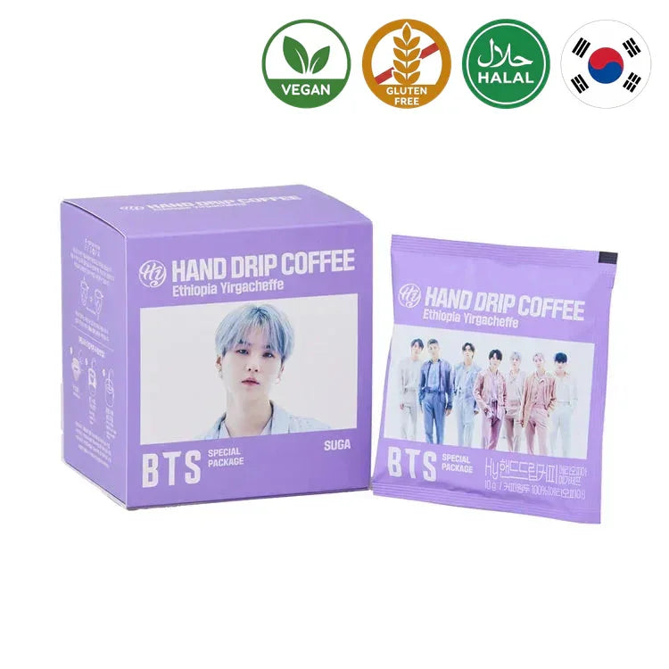 BTS Café Coreano Hand Drip Coffee 7 Sobres