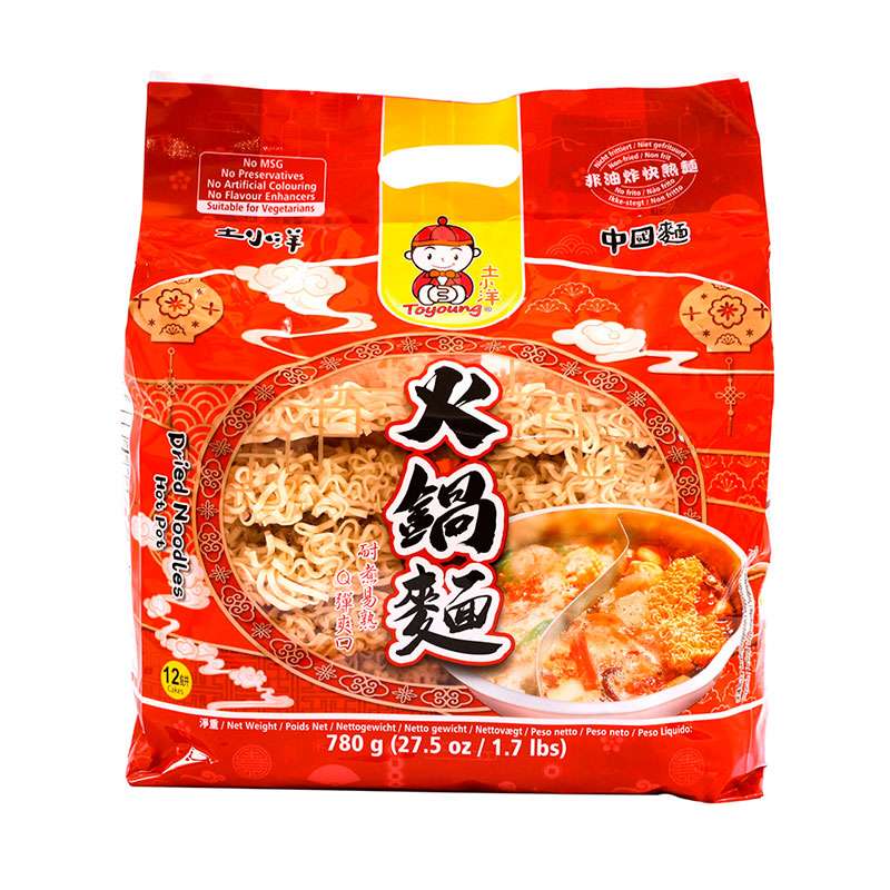 Tallarines de trigo para Hot Pot  (Toyoung)  780g