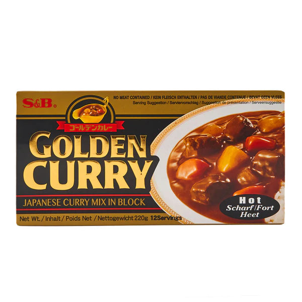sb golden curry hot 220g