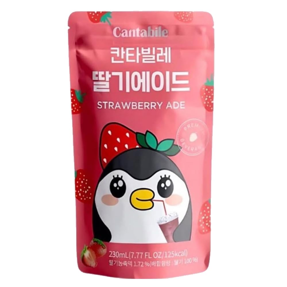 Refresco Coreano en Bolsa Sabor Fresa (Cantabile)230ml