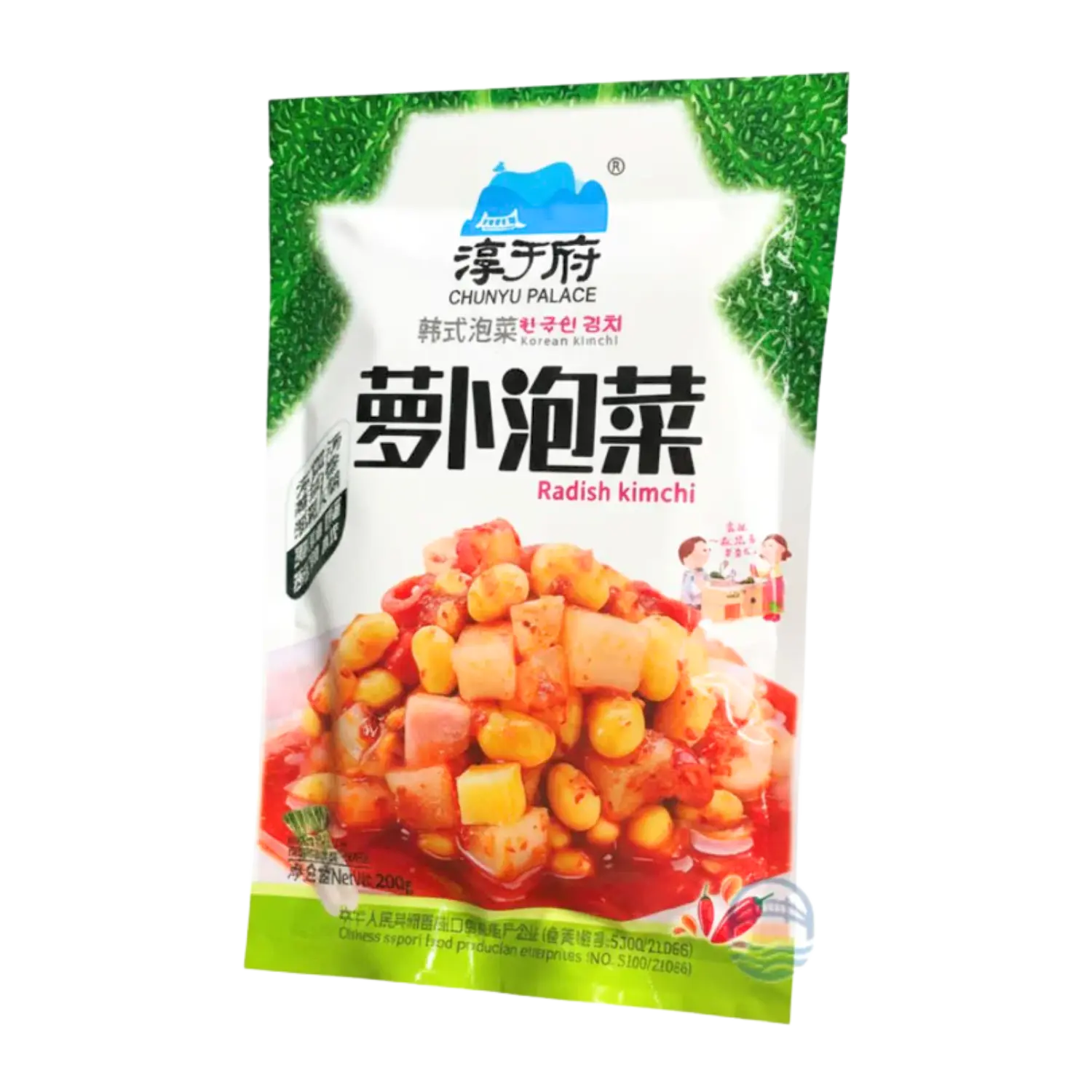 Kimchi de rabano en bolsa 200g (chunyu)