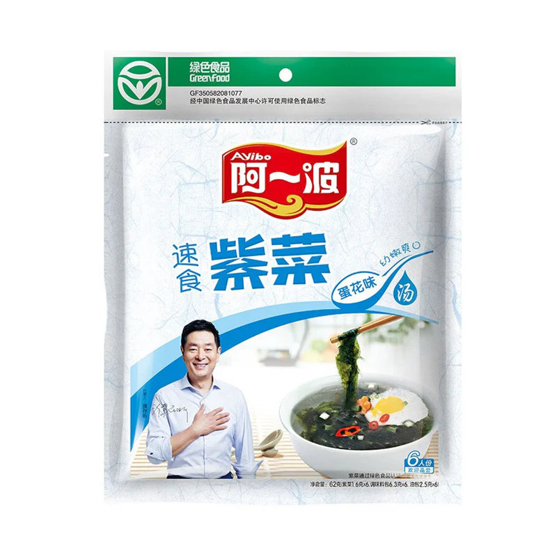 AYIBO SOPA DE ALGAS INST.HUEVO 62G(6RACION)