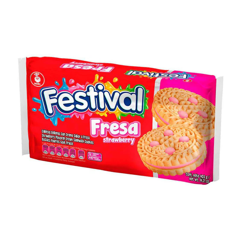 Galleta Festival fresa Noel 12×33,6gr=403gr