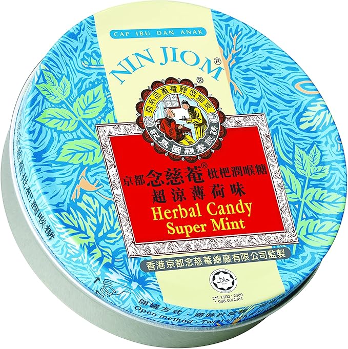 Caramelos de hierbas sabor super Menta 60g (NIN JIOM)