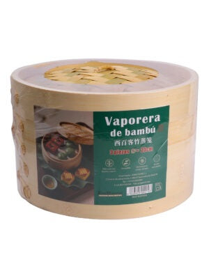 VAPORERA DE BAMBU 25.4CM 3PCS