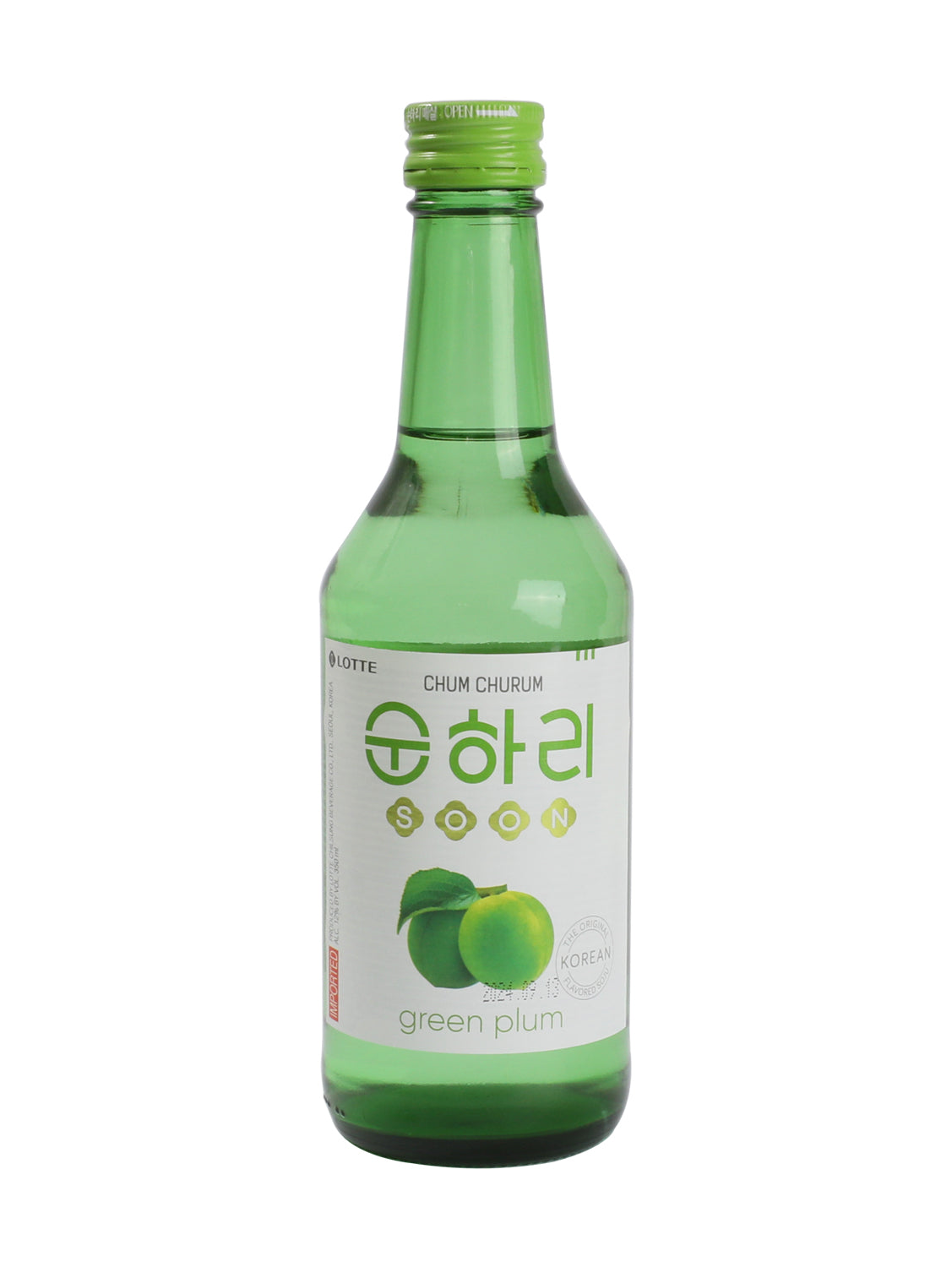 Soju ciruela verde Koreano (LOTTE) 350ml (Alc.12%)