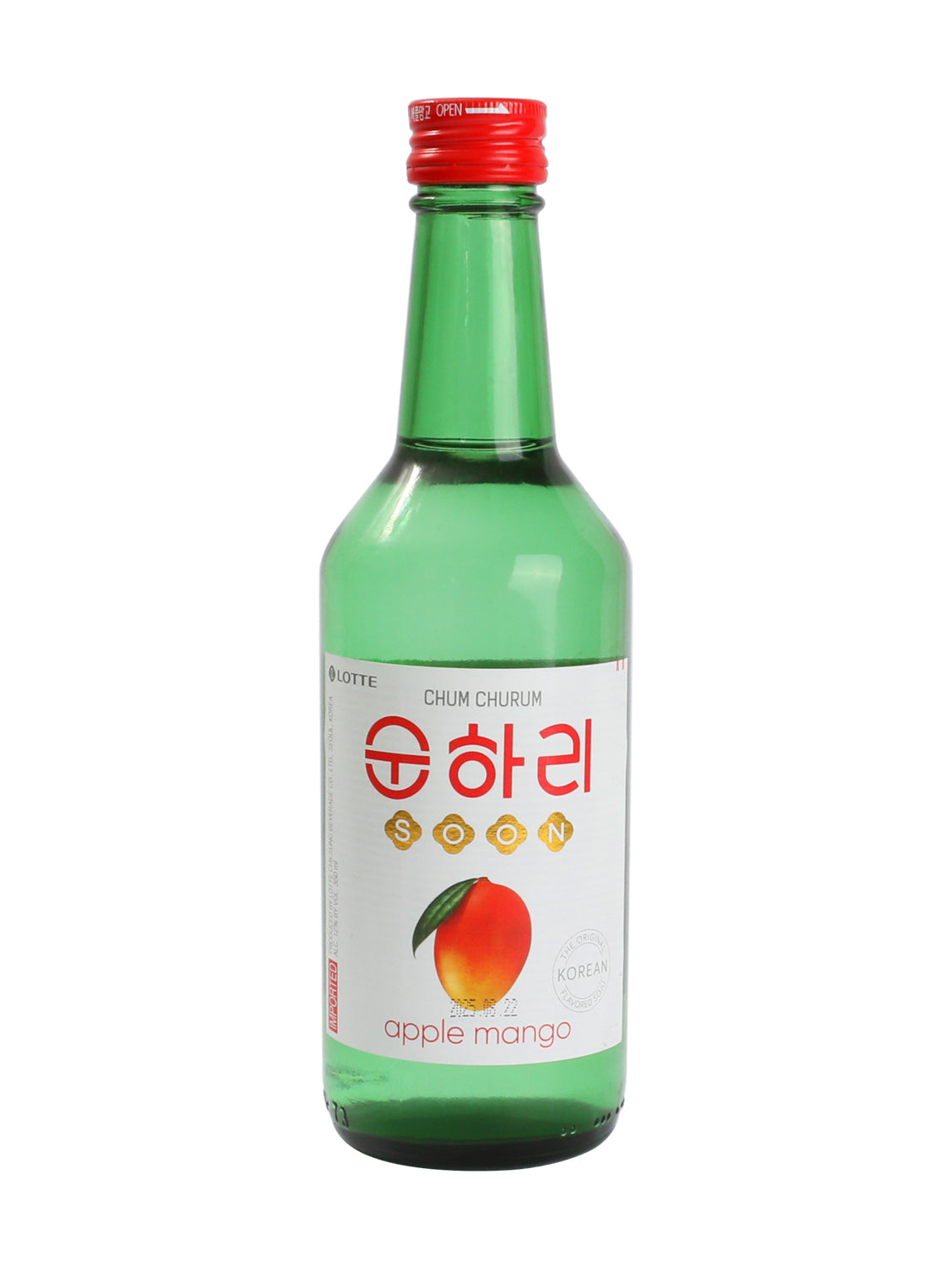 Soju mango Koreano (LOTTE) 350ml (Alc.12%)