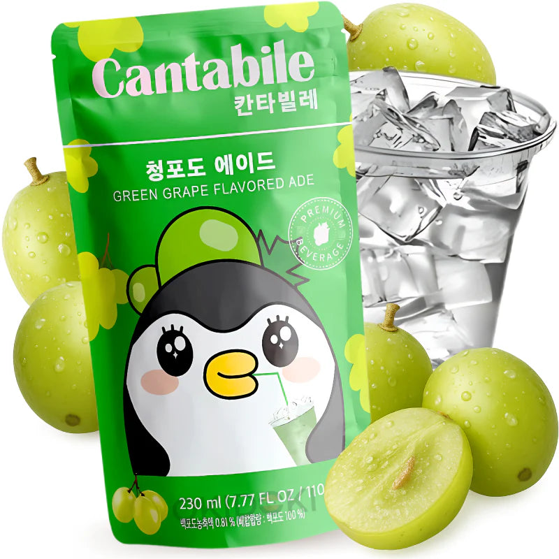 Refresco Coreano en Bolsa Sabor Uva (Cantabile)230ml