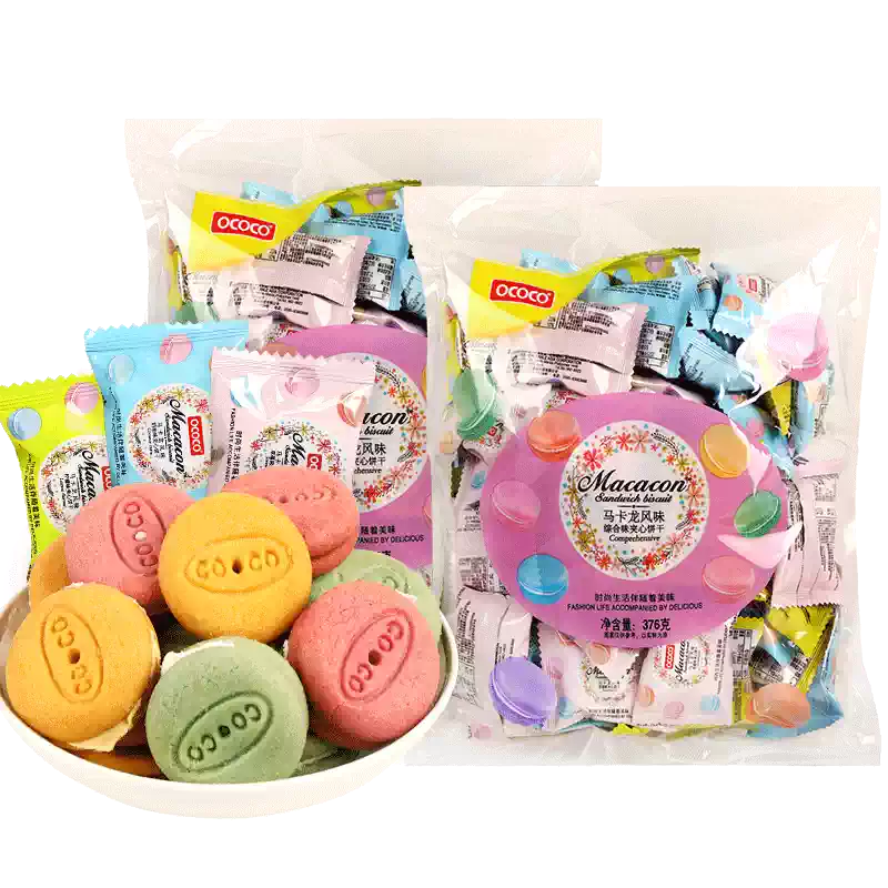 Galletas macaron sabor mix 376G