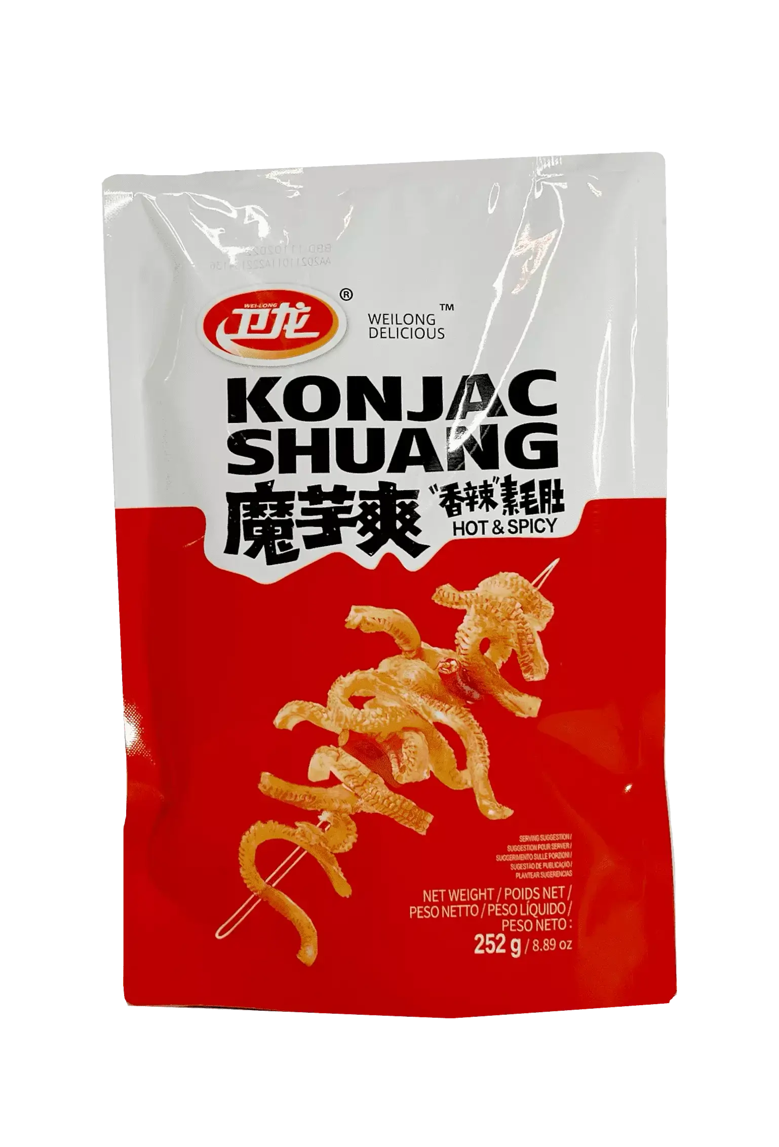 Weilong snack de konjac picante 252G