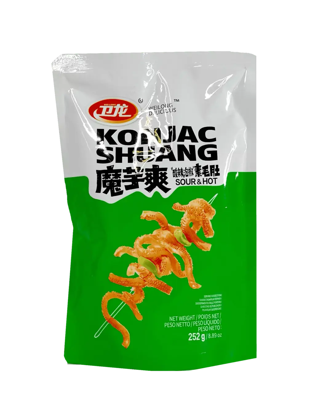 Snack de konjak sabor agripicante (WeiLong) 252G