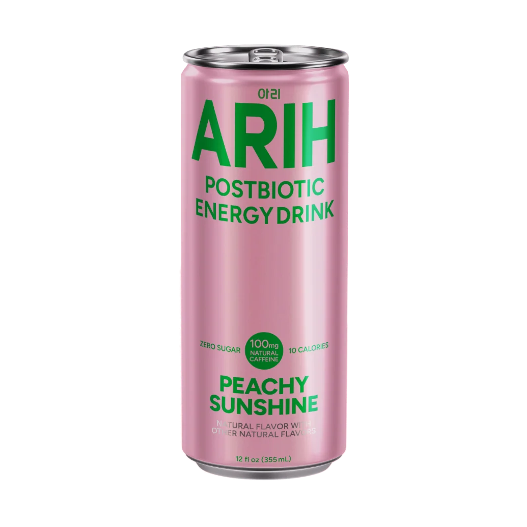 ARIH Bebida energética con postbióticos sabor melocotón 355ml