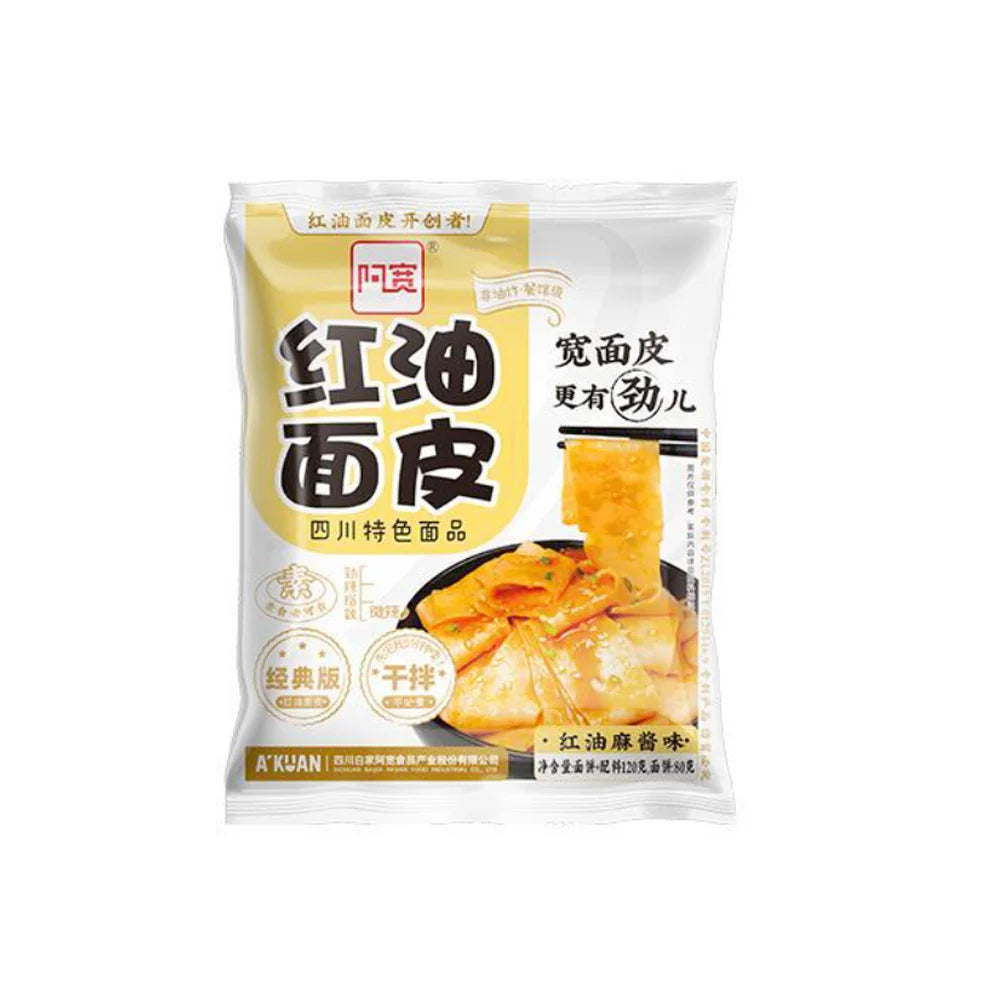 Tallarines Ancho Estilo Sichuan Sabor a Sésamo 115g (Akuan)