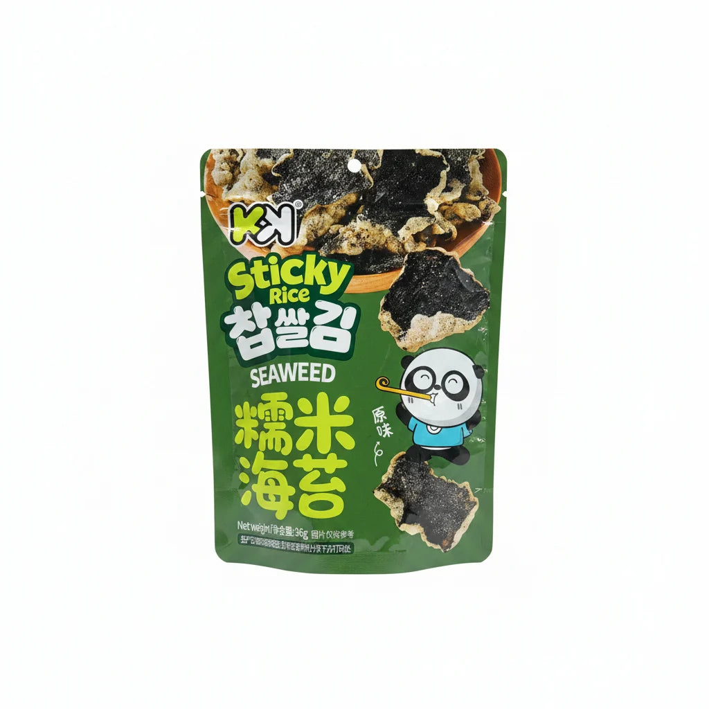 Snack de alga con arroz glutinoso sabor original 36G KK