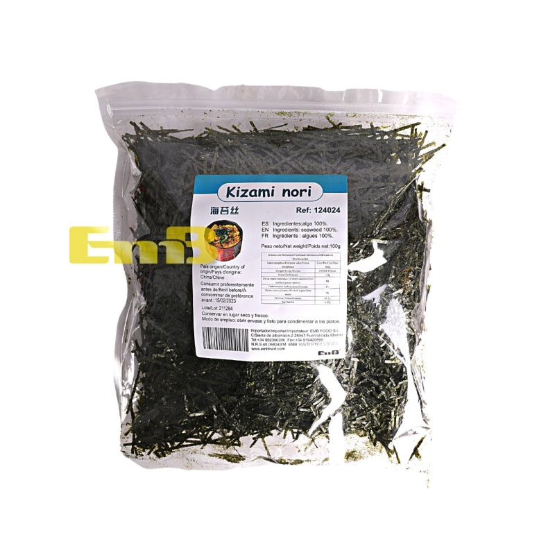 alga nori en tiras 100g