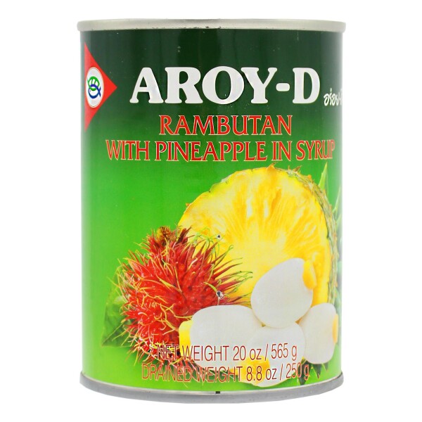 AROY-D RAMBUTAN CON PIÑA EN ALMIBAR 565G