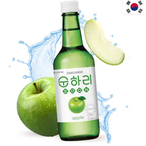 Soju manzana verde Koreano (LOTTE) 350ml (Alc.12%)