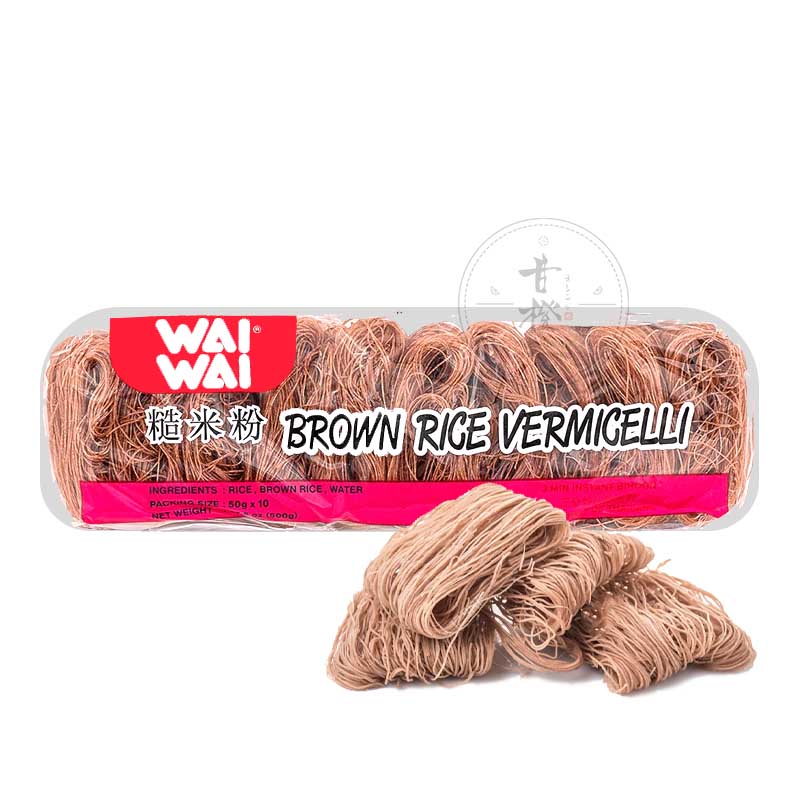 WAIWAI FIDEOS INTEGRAL BROMN 500G