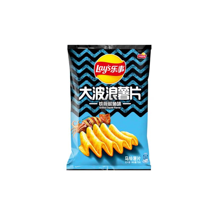 Lays hondulado sabor calamar 70G