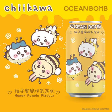 Gaseosa Chiikawa sabor Pomelo  (Ocean Bomb) 330ml