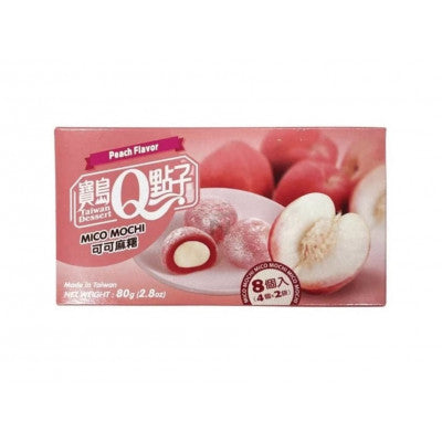 Mini Mochi Sabor a Melocotón 8u 80g (BaodaoQdianzi)