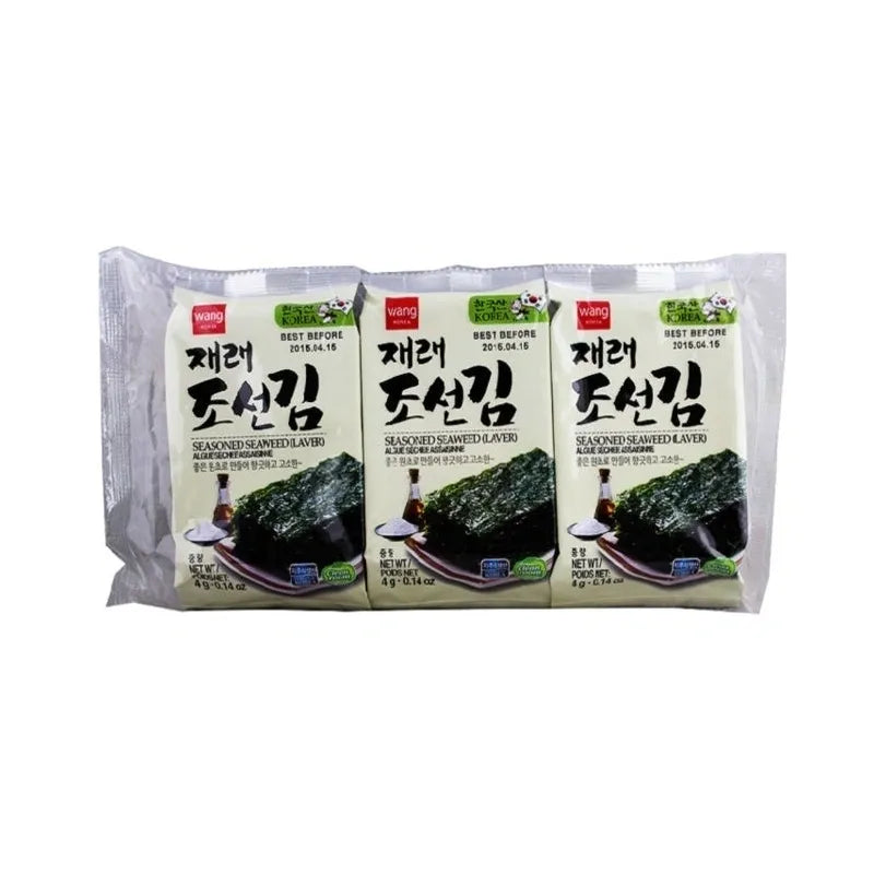 Snack de Algas Nori Sabor Original(Wang) 3x4g