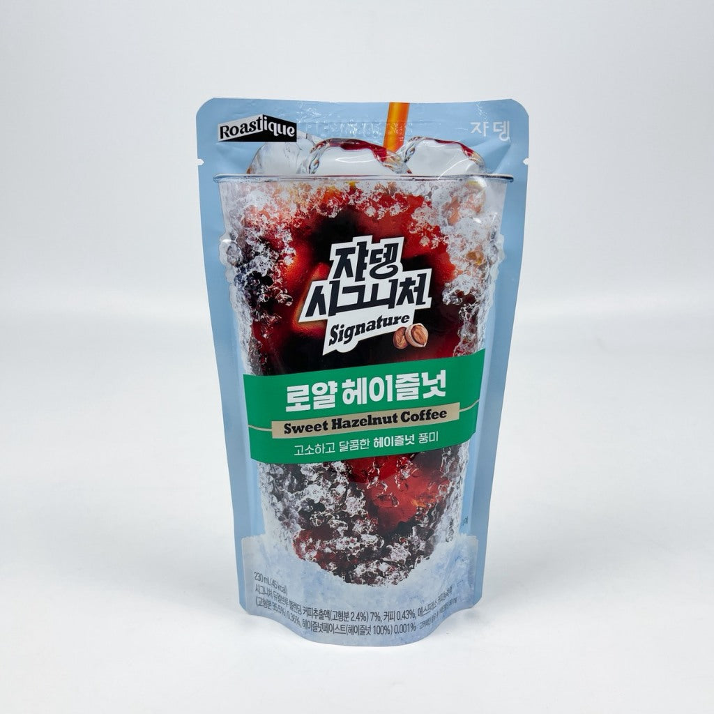 Refresco Coreano en Bolsa Cafe sabor avellana (Roastique)230ml