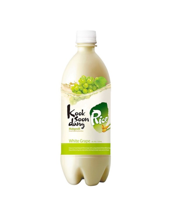 Makgeolli vino de arroz sabor a Uva verde  750ml 3%vol