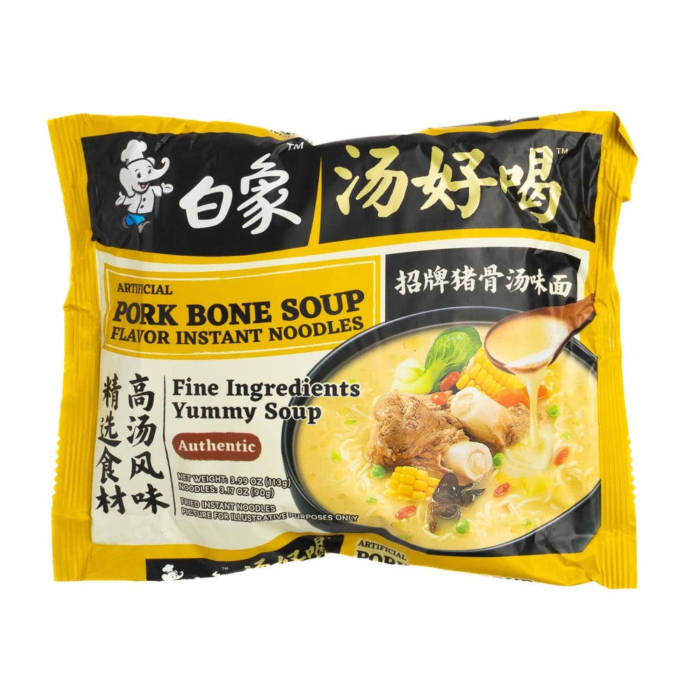 Tallarines instantaneo sabor cerdo 113G (baixiang)